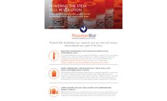 Powering the Stem Cell Revolution - Brochure