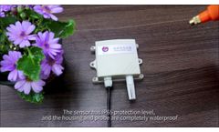 Wall mounted temperature and humidity sensor - Video