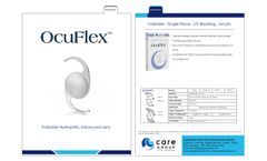 Ocuflex - Conventional Intraocular Lenses - Brochure