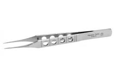 Hasa - Model 551015 - Flat Handle Toothed Straight Forcep