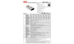 MEAN WELL - Model MSP-450 Series - 450W Single Output Medical Type Enclosed Switching Power Supply Brochure