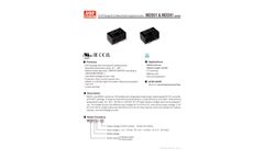 MW - Model MDS01 & MDD01 series - 1W SIP Package DC-DC Medical Grade Unregulated Converter - Datasheet