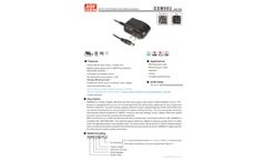 MW - Model GSM Series - Reliable Green Medical Adaptor - Datasheet