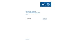 AVL - Model GH01D - Pressure Sensor for Combustion Analysis - Brochure