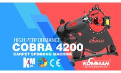 Carpet Spin Dryer Centrifuge Wringing Machine Komman Machinery Cobra 4200-42-L - Video