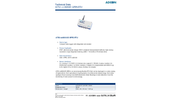 Aadcon - Model A753 addWAVE GPRS RTU - Compact Data Logger With Integrated Cell Modem - Datasheet