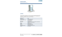 Adcon - Model RG1 - Rain Gauge, 200cm2, 0.2mm - Technical Datasheet