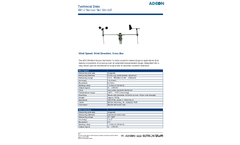 Aadcon - Model Vento1 - Wind Speed and Direction Sensors - Technical Datasheet