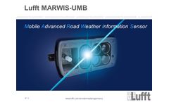 Lufft Academy: MARWIS in Action - Applications with the Mobile Road Sensor - Video