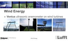 Lufft Webinar: Easy Change of Wind Sensors on Wind Turbines - Windpower - WindBridge - Video