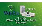 Vante SAFFIRE Catheter Tip Forming Machine Pebax Braid to Non Braid Weld - Video