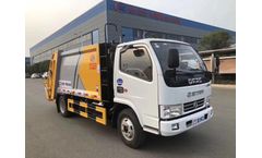 Dongfeng 6m3 compactor garbage truck is ready to start