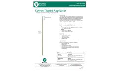 Puritan - Model 826-WC - 6 Inch Tapered Mini-tip Cotton Swab w/Wooden Handle - Datasheet