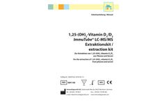 ImmuTube - Model KM1100 - 1,25-(OH)2-Vitamin D3/D2 LC-MS/MS Extraction Kit - Instructions for use