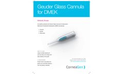 Geuder - Glass Cannula For DMEK - Brochure