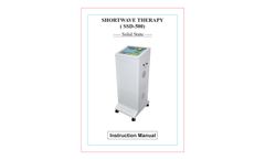 Johari - Model SWD 500 SS - Radio Frequency Shortwave Diathermy Device - Brochure
