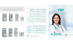  	TBT - Model Plusher Series - Bedpan Washer Disinfectors - Brochure