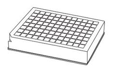 apricot - Model DWP-22-96-SQ-U-C, DWP-22-96-SQ-U-C-S - Deep Well Plate