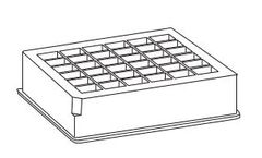 apricot - Model DWP-46-48-SQ-U-C - Deep Well Plate