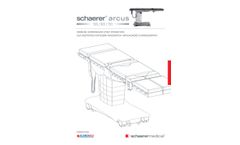 Schaerer arcus - Model 501 - 701 - Operating Table - Brochure