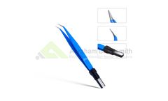 Model 310-132 - Angled Bipolar Europen Forceps 130mm Tip 0.5mm
