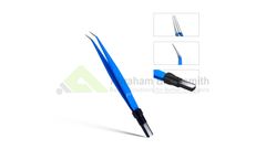 Model 310-152 - Angled Bipolar Europen Forceps 150mm Tip 1mm
