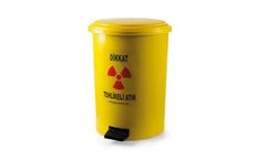 AfacanPlastic A Form - Model PA-3 TA - Pedal Hazardous Waste Bin 30 Liters