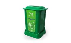 AfacanPlastic A Form - Model SAO-50 111 - Zero Waste Bins 50 LT Original Green (Glass Waste)
