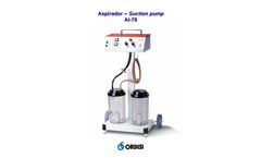 Ordisi - Model AI-78 - Surgical Suction Machine - Brochure