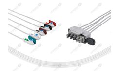 Model AT5-90P - Philips-AA Type Compatible ECG Telemetry Cable - AHA
