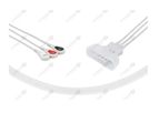 Philips - Model HT3-90S - Compatible ECG Telemetry Cable - AHA