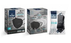 Musk - Model 021 - Black - FFP2 NR - Disposable Folded Respirator