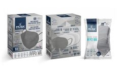 Musk - Model 021 - Anthracite -FFP2 NR - Disposable Folded Respirator