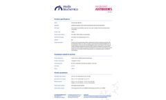 Medix Biochemica - Model Anti-hCG beta 5004 SP-1 - Antibodies - Datasheet