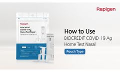 How to use Home Test Nasal Pouch - Video