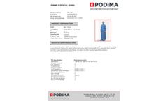 Podima - Model SMMS - Surgical Gown - Brochure