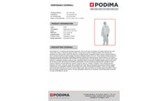 Podima - Model 5B - 6B - Coverall Static and Antistatic - Brochure