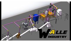 Waste lithium battery recycling production line - Walle Industry - Video