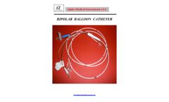 Alpha - Model Series 600 - Bipolar Balloon Pacing Catheter With Standard Pin - Datasheet