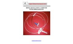 Alpha - Model Series 600 - Bipolar Balloon Pacing Catheter with Shouded Pin - Datasheet