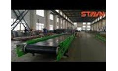 Garbage Conveyor and Waste Sorting Plant - Manual Belt Conveyor - Video