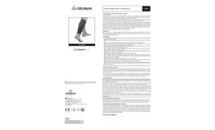 Orliman - Model OS6804 - Elastic Calf Support - Manual