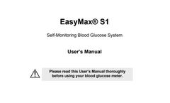 EasyMax - Model S1 - Smart Navigation for Glucose Review - Manual