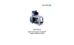 Via400, 400M and 400X - AlterG Anti-Gravity Treadmill - Manual