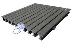 American-Grating - Model Amerispan - Pedestrian Pultruded FRP Grating
