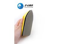 Z-LION - Model ZL-37HSB - Z-LION PU back hand sanding block hook and loop backing holder diamond polishing pad