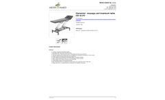 Model ICE S2.F0 - Elemental - Massage and Treatment Table - Brochure