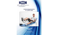 Fisiotek - Model 3000 E - Knee Passive Mobilizers - Brochure