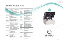 Edif - Model Sphera - Clinical Chemistry Analyzer System - Datasheet