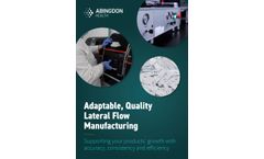 Lateral Flow Manufacturing Services Brochure